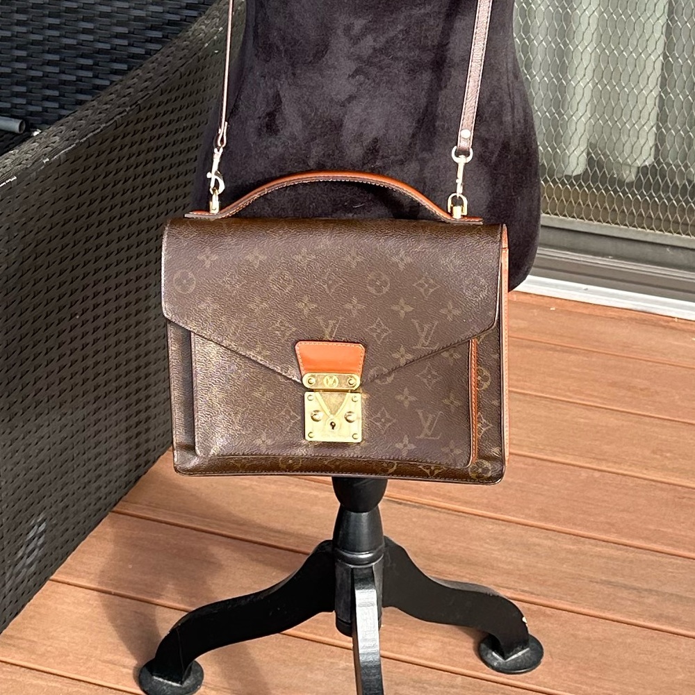 Louis Vuitton Monogram Monceau 2way shoulder handbag Authentic